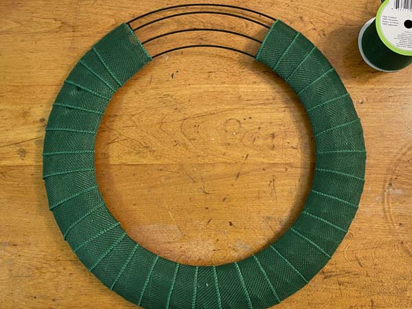 Spring Wreath Frame Wrapped