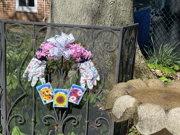 Spring Wreath Outside