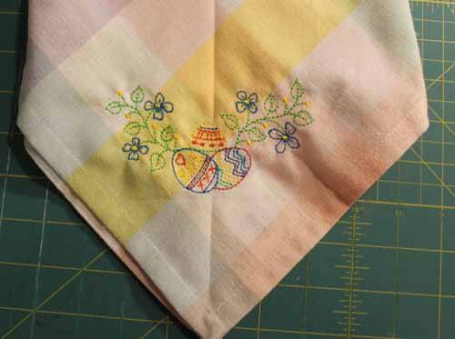 Machine Embroidered Spring Towels