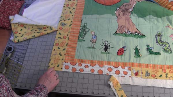 Square up a Quilt Corner Trimmed 2