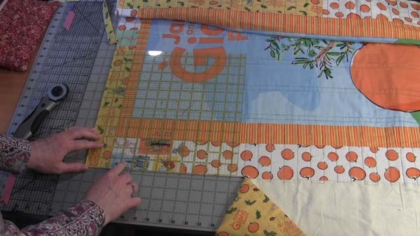 Square up a Quilt Corner Trimmed