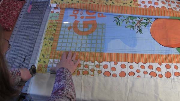 Square up a Quilt Trim Corner 1