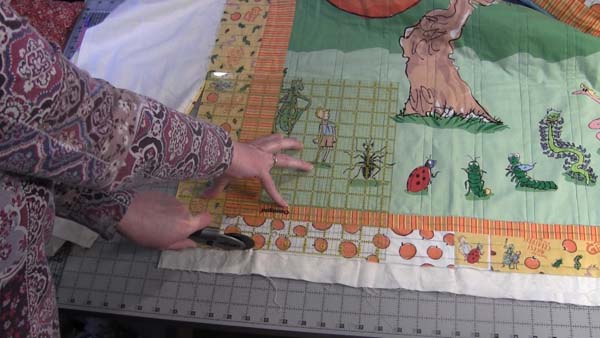 Square up a Quilt Trim Corner 4