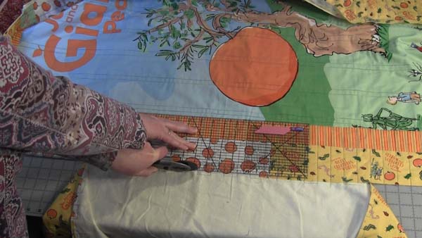 Square up a Quilt Trim Side