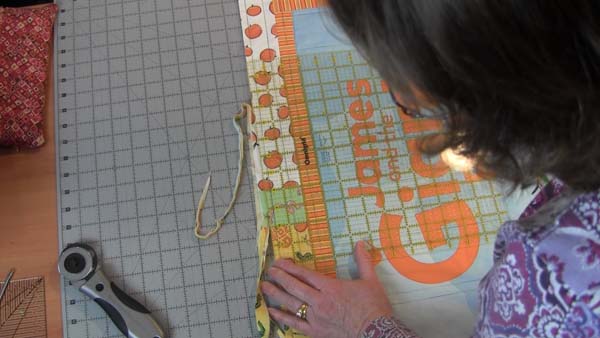 Square up a Quilt Trim Top Edge