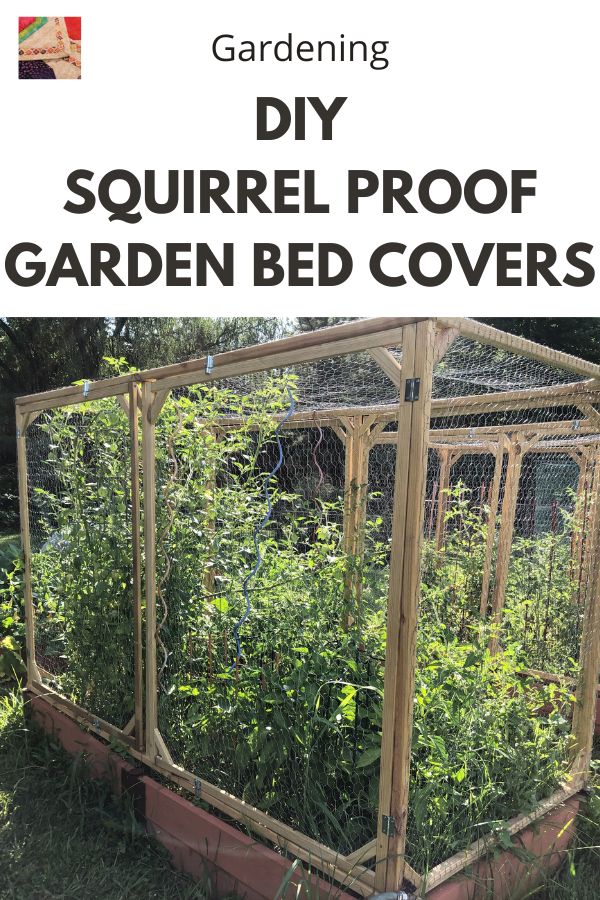 DIY Garden Bed Cover protect from Animals - pin