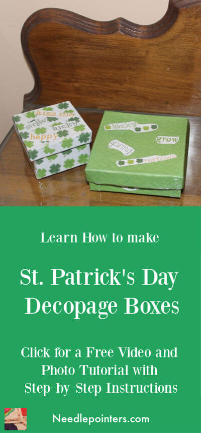 Saint Patrick's Day Decoupage Box Tutorial