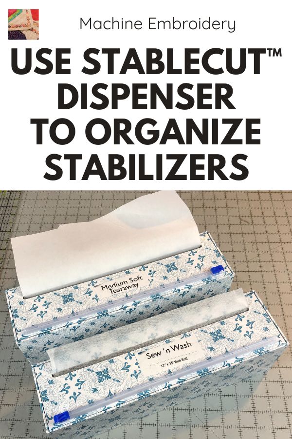 DIME Embroidery Stabilizer Stablecut Dispenser Storage and