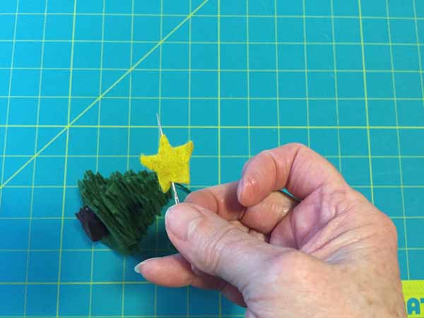Stacked Christmas Tree Ornament Tutorial - Add Star