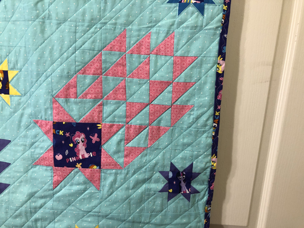 Star Stream Quilt Block Closeup 1