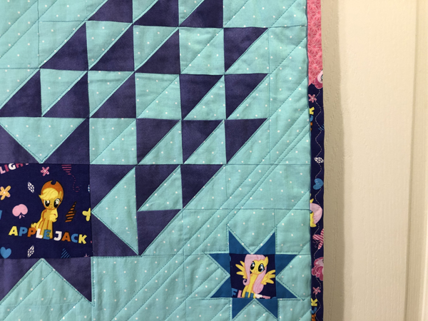 Star Stream Quilt Block Closeup 2