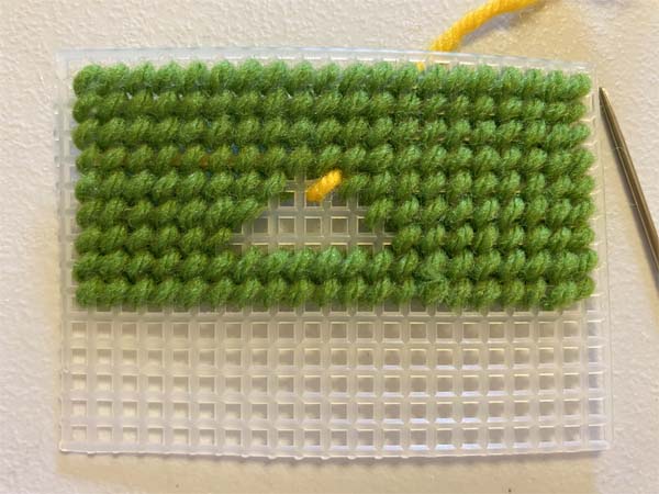 Start Yarn 13 first stitch