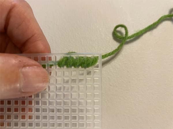 Start Yarn 4 Several more stitches