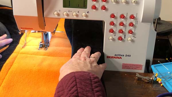 Straight Line Quilting Sew next line