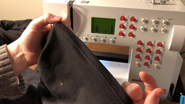 Stretch Double Stitch Hem Finished Hem