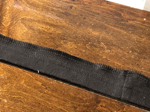 Stretch Double Stitch Hem Original Hem On Pants cut off