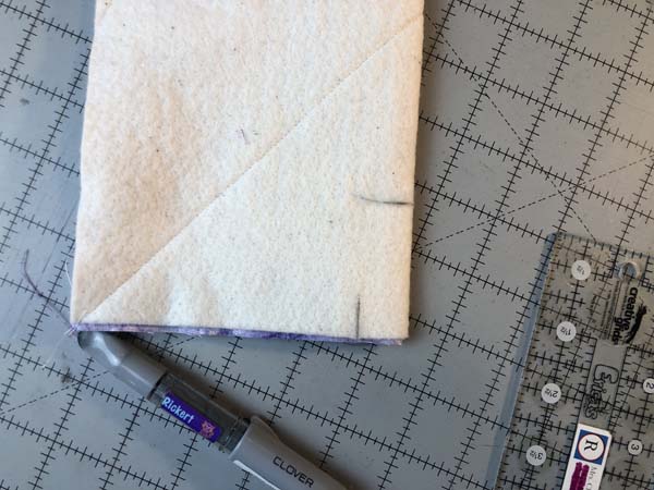 String Pieced Bowl Cozy 19 Mark Lines