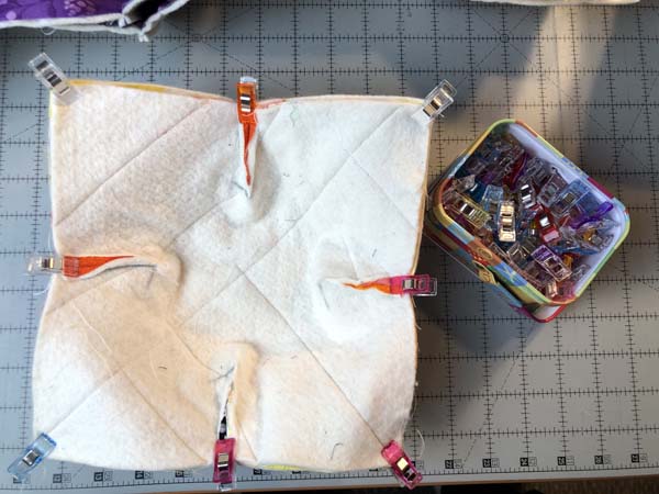 String Pieced Bowl Cozy 27 Clipped