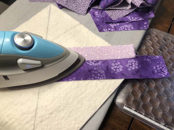 String Pieced Bowl Cozy 4 Iron Strip