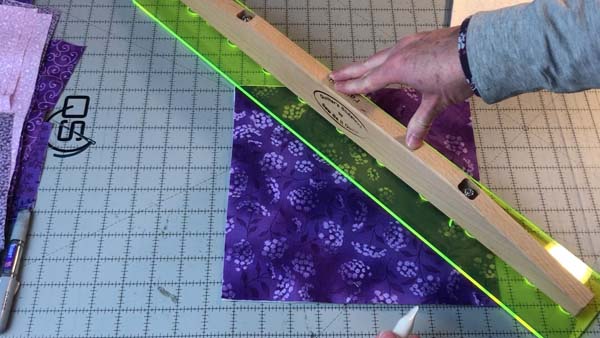 String Pieced Bowl Cozy Draw Lines