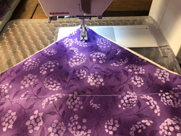 String Pieced Bowl Cozy Sew Lines On Back