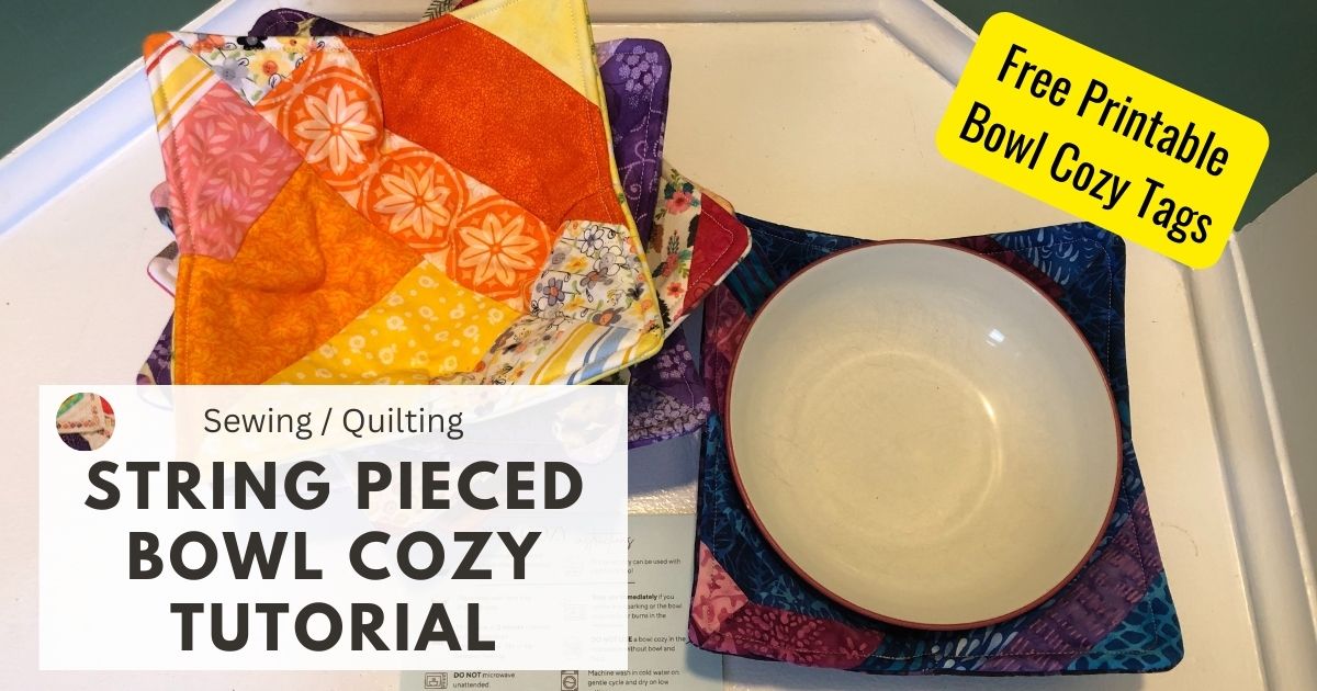 Quilted Microwave Bowl Cozy Free Pattern