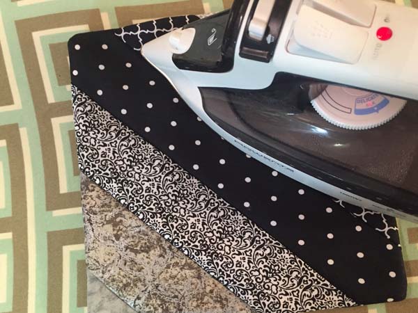 String Pieced Potholder Iron Flat