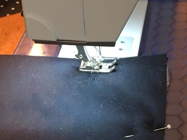 String Pieced Potholder Sew Around Edge