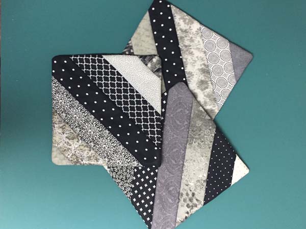 String Pieced Potholder Tutorial Finished