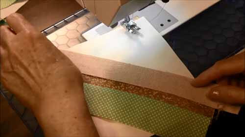 String Piecing Tutorial - place third strip