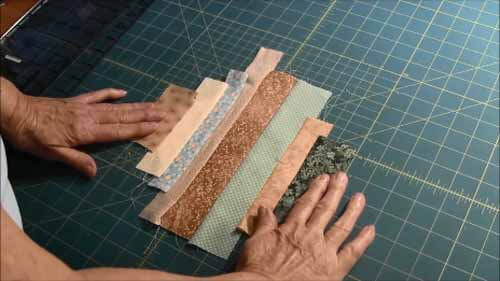 String Piecing Tutorial - sewn block