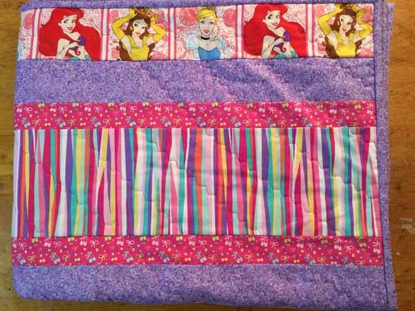 Strip Quilt - Finished and Folded Quilt