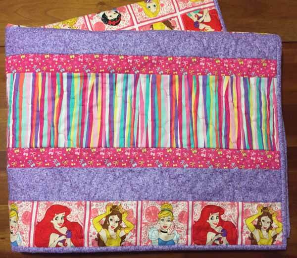 Strip Quilt - Finished and Folded