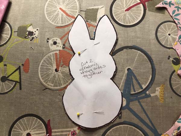 Stuffed Bunny Cut Out Template