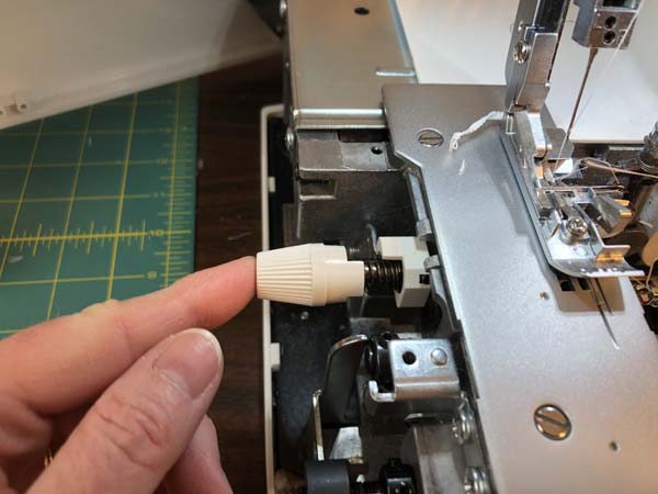 Stuffed Bunny Serger Cutter Disengage Knob