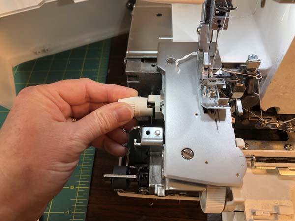 Stuffed Bunny Serger Cutter Disengaging