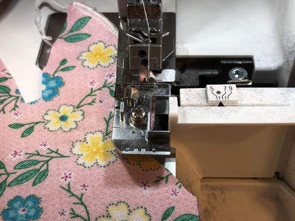 Stuffed Bunny Serger Hem Rolling
