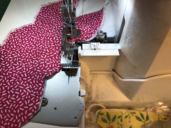 Stuffed Bunny Serger Pivot and Continue