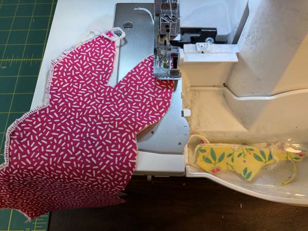 Stuffed Bunny Serger Sew Second Side