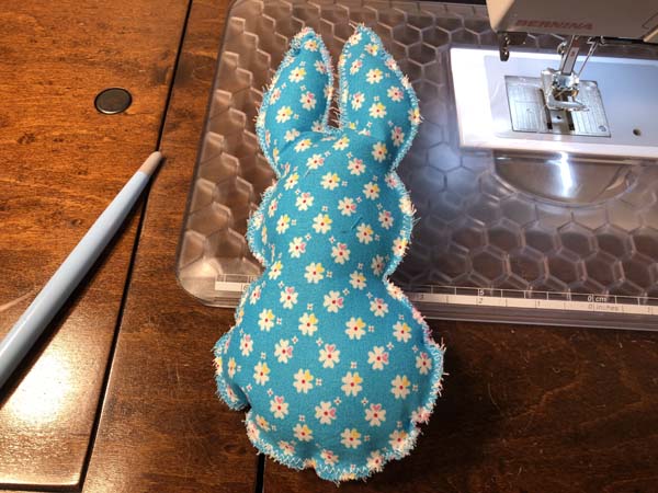 Stuffed Bunny Sewing Finished