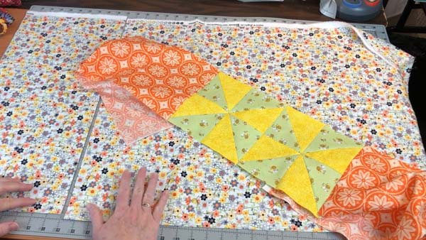 Sweet Bees Quilt Cut Backing for Filler Strip