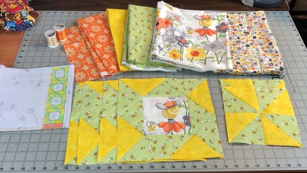 Sweet Bees Quilt Supplies