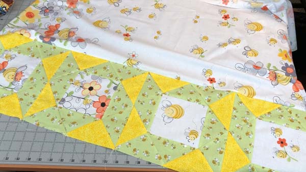 Sweet Bees Quilt Top completed