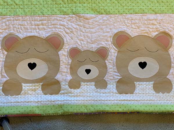 Sweet Dreams Baby Quilt Bear Quilting