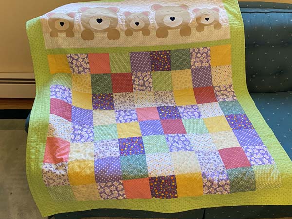 Sweet Dreams Baby Quilt Finished