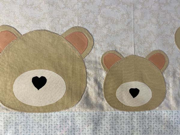 Sweet Dreams Baby Quilt Heads with Noses