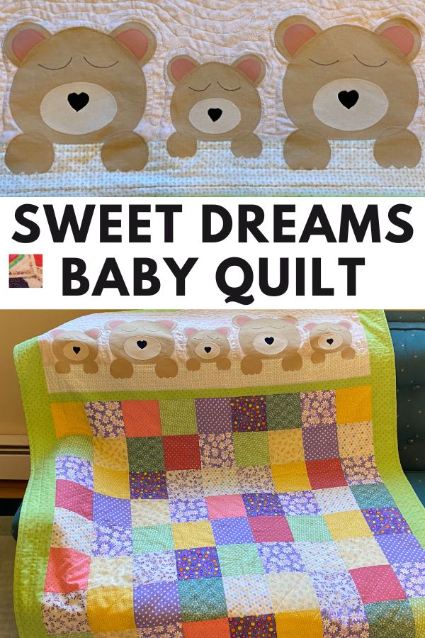 Sweet Dreams Baby Quilt - pin
