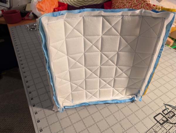 Sweet Pea Fabric Boxes 10 Showing Side of Bag