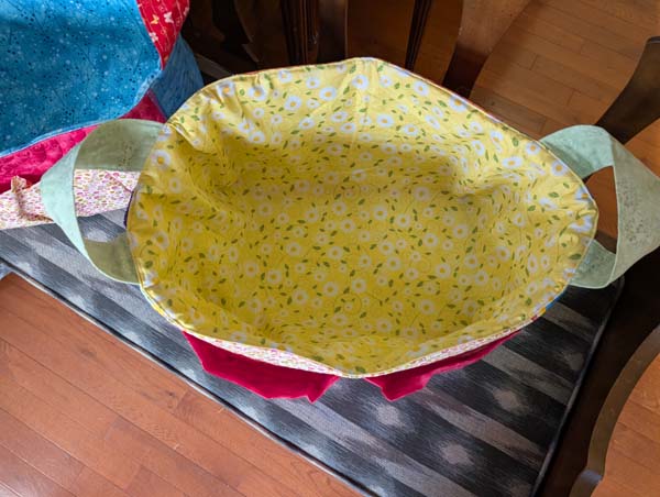 Sweet Pea Fabric Boxes 16 Showing Lining