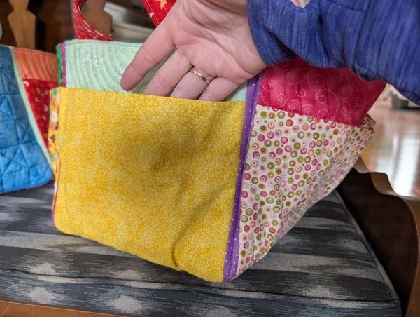 Sweet Pea Fabric Boxes 21 One Pocket Panel